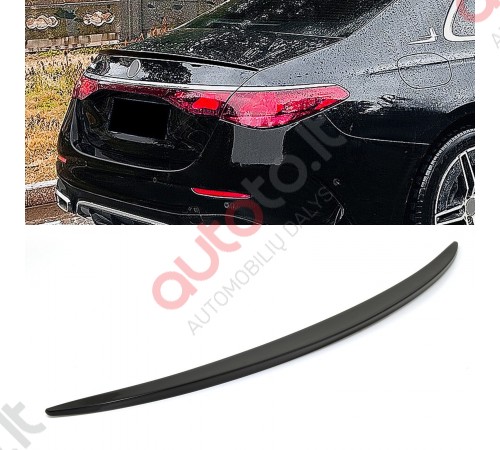 Mercedes Benz W214 AMG stiliaus juodas blizgus bagažinės spoileris